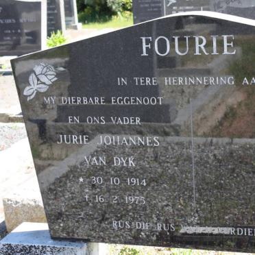 FOURIE Jurie Johannes Van Dyk 1914-1975