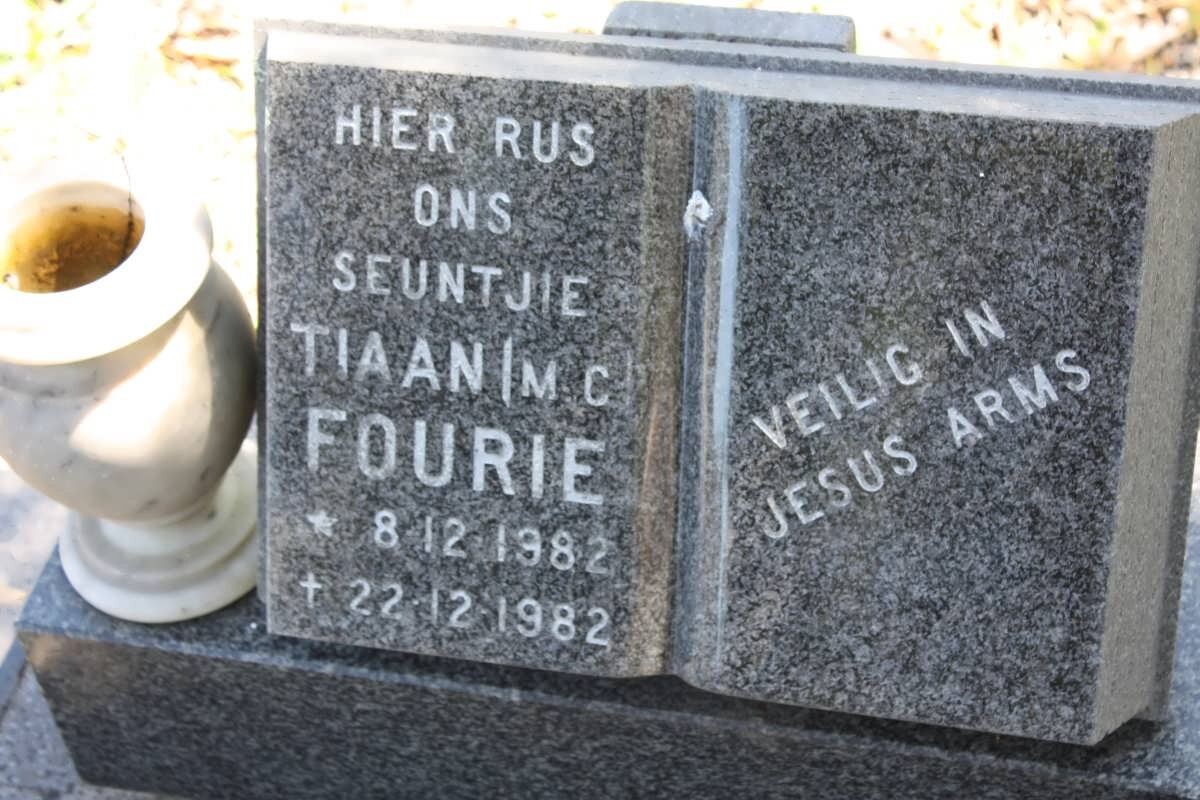 FOURIE M.C. 1982-1982