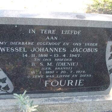 FOURIE Wessel Johannes Jacobus 1891-1967 :: BRANDT B.S.M. 1892-1974