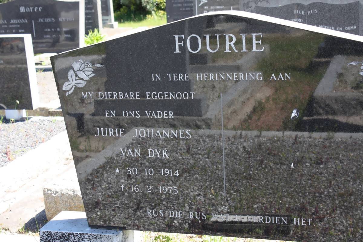 FOURIE Jurie Johannes Van Dyk 1914-1975