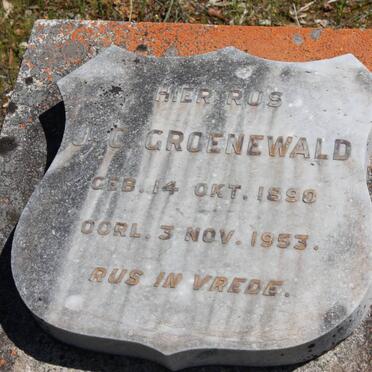 GROENEWALD J.C. 1890-1953