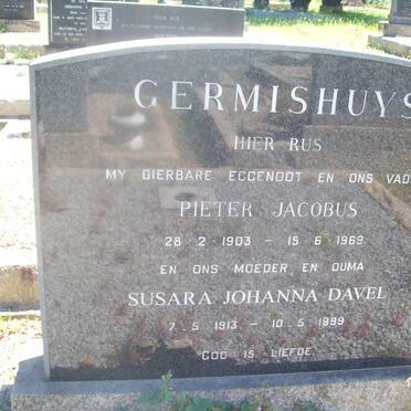 GERMISHUYS Pieter Jacobus 1903-1969 &amp; Susara Johanna Davel 1913-1999