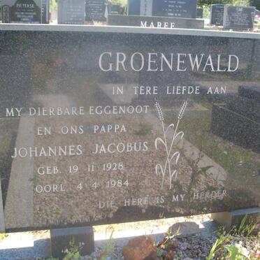 GROENEWALD Johannes Jacobus 1928-1984
