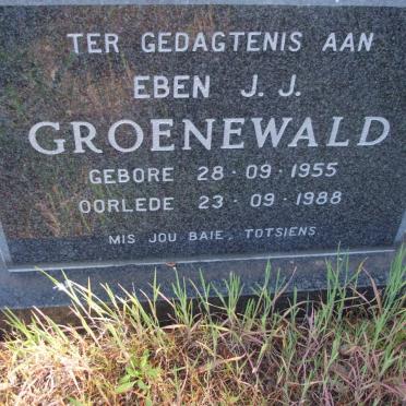 GROENEWALD Eben J.J. 1955-1988