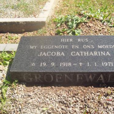 GROENEWALD Jacoba Catharina 1918-1971