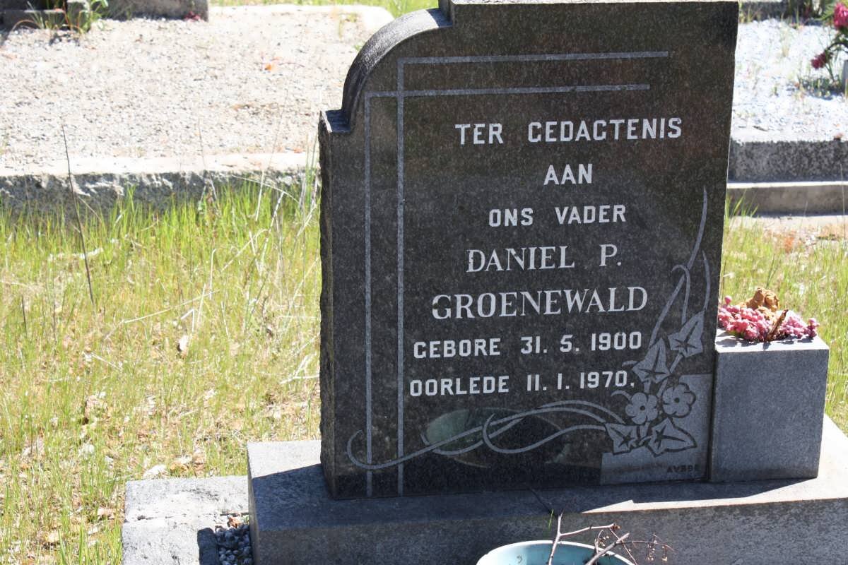 GROENEWALD Daniel P. 1900-1970