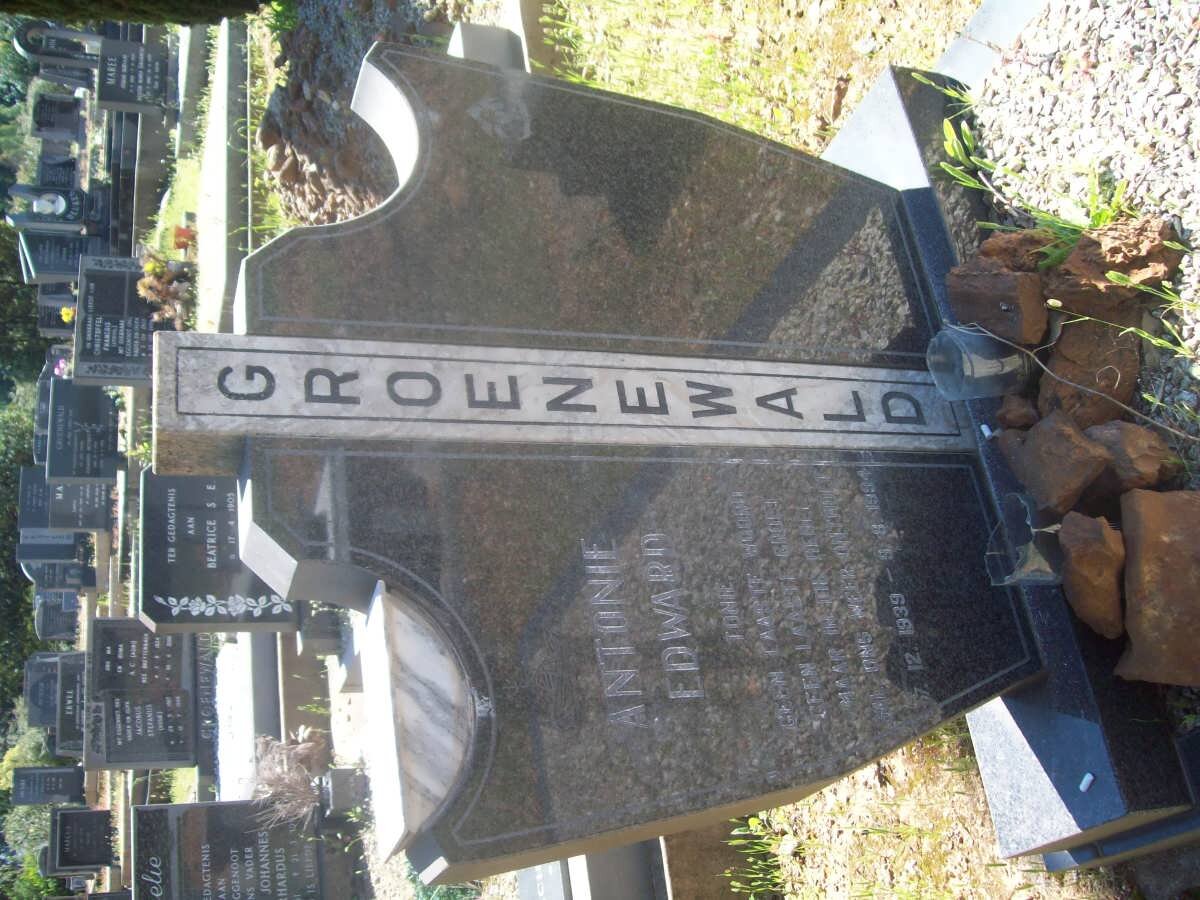 GROENEWALD Antonie Edward 1939-1994