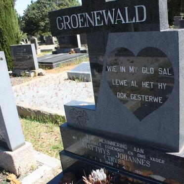 GROENEWALD Matthys Johannes 1948-1991