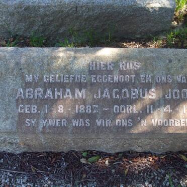 JOOSTE Abraham Jacobus 1887-1954