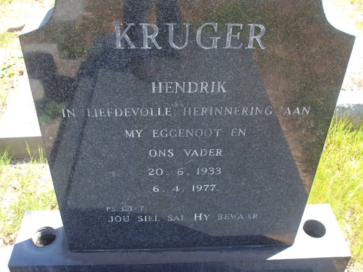 KRUGER Hendrik 1933-1977