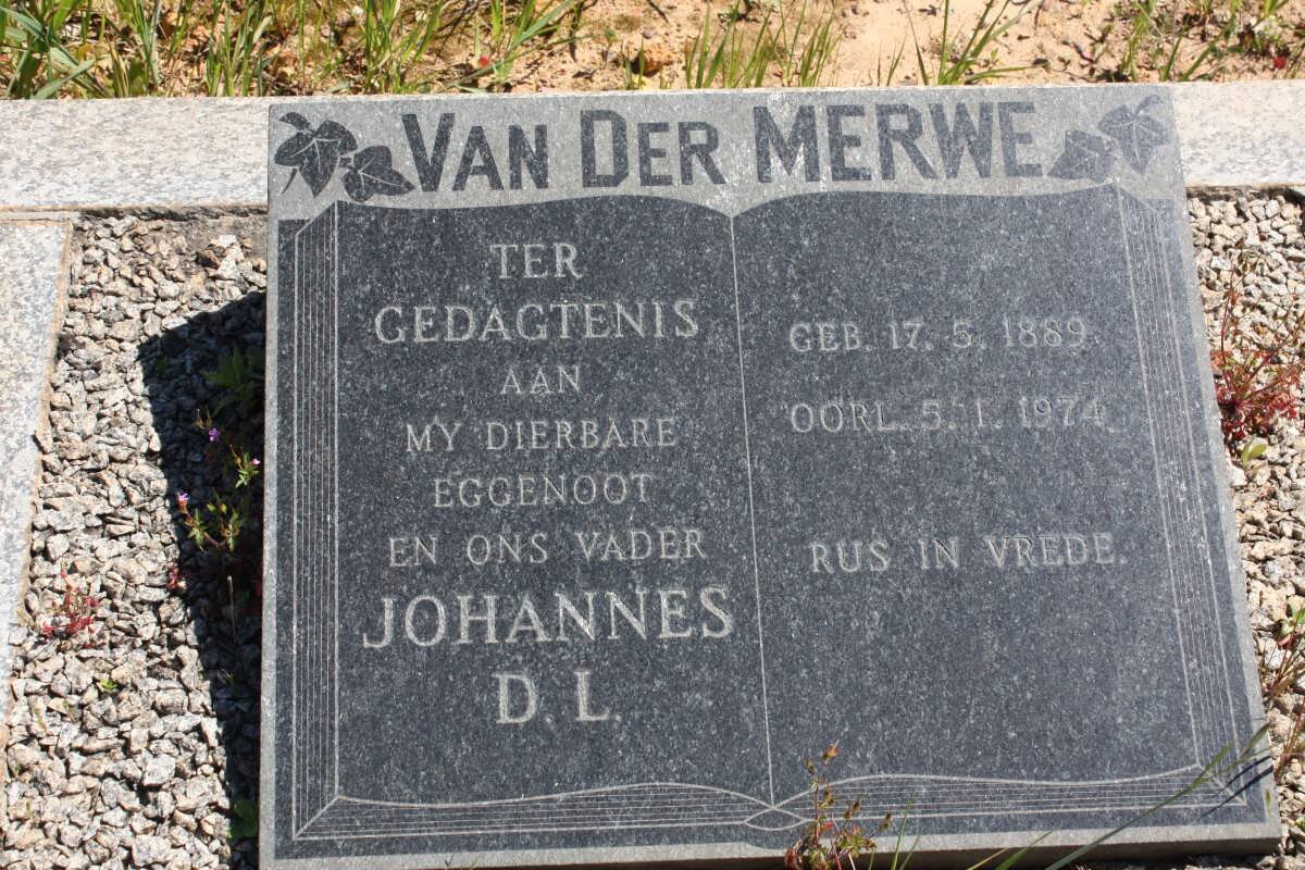 MERWE Johannes D.L., van der 1889-1974