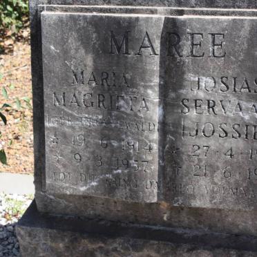 MAREE Josias Servaas 1910-1981 &amp; Maria Magrieta GROENWALD 1914-1957