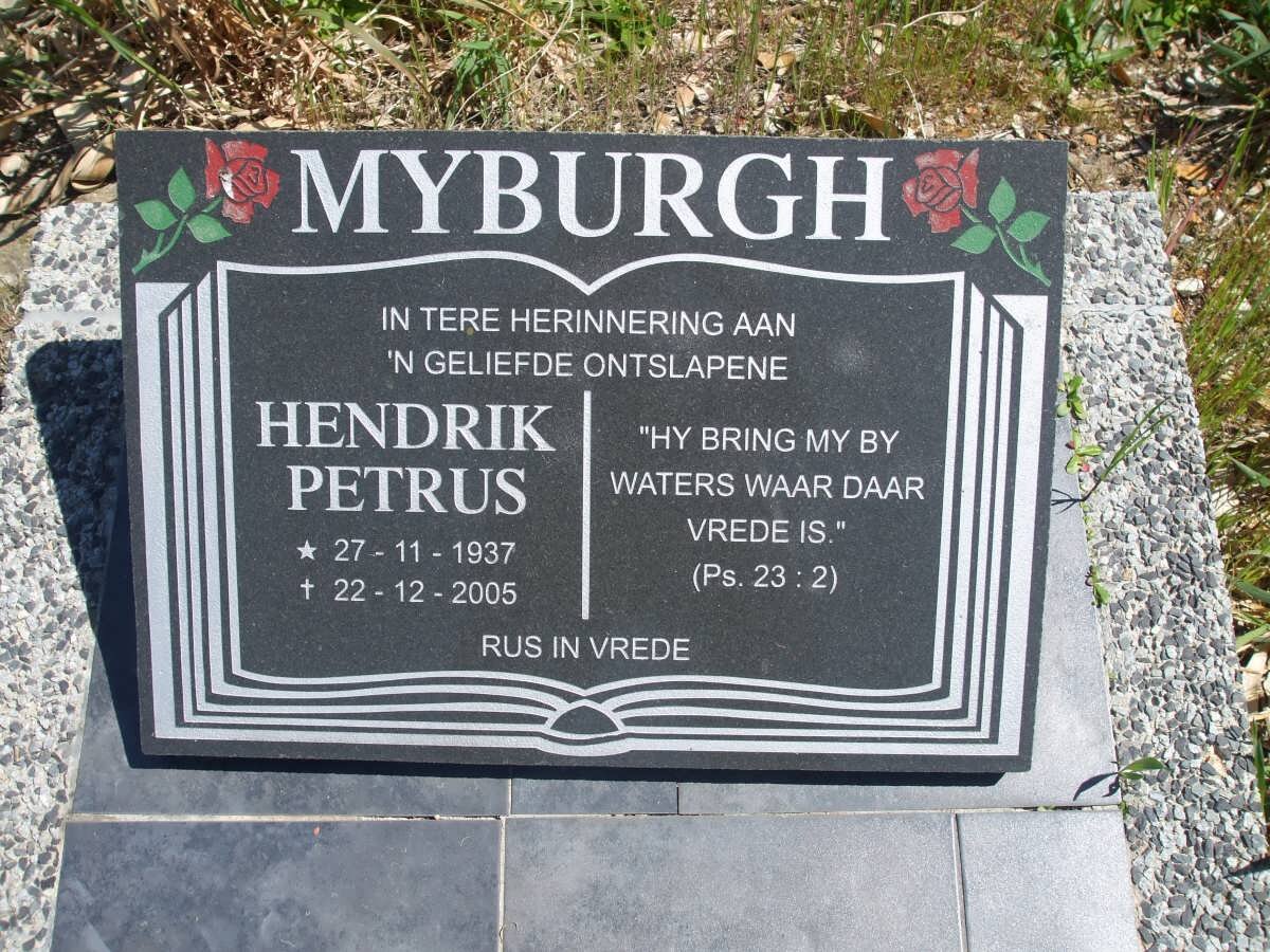 MYBURGH Hendrik Petrus 1937-2005