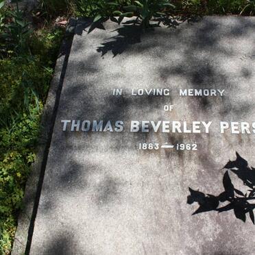 PERSSE Thomas Beverley 1883-1962