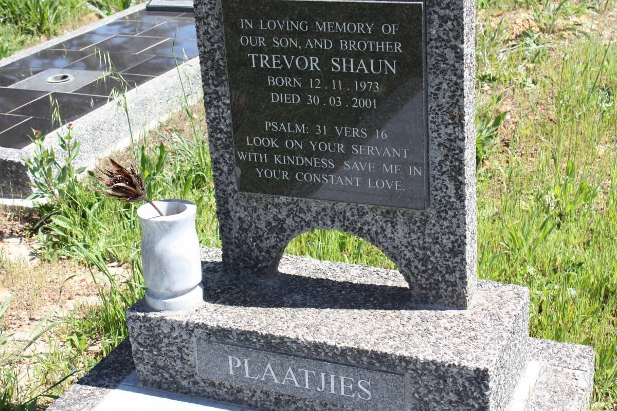 PLAATJIES Trevor Shaun 1973-2001