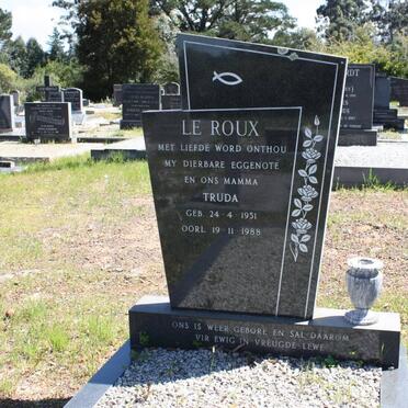 ROUX Truda, le 1951-1988