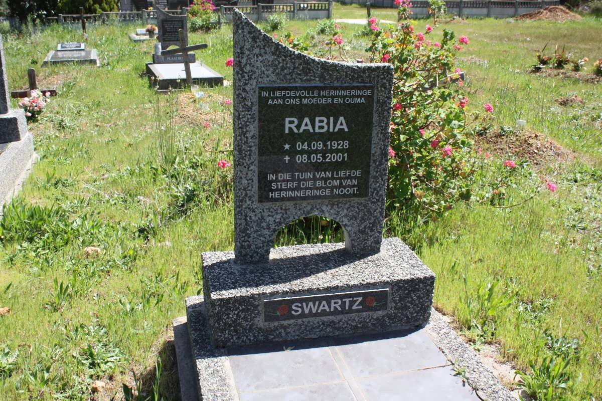 SWARTZ Rabia 1928-2001