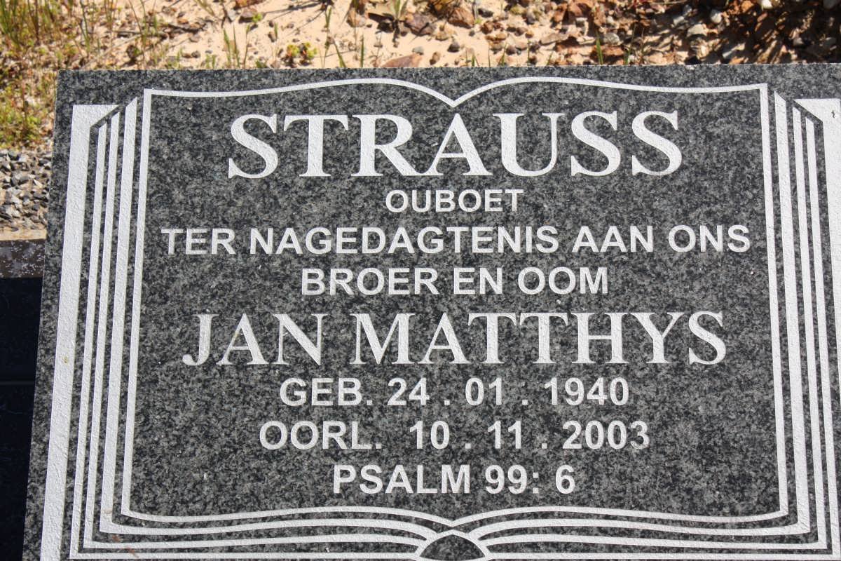 STRAUSS Jan Matthys 1940-2003