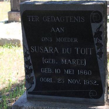 TOIT Susara, du nee MAREE 1860-1952
