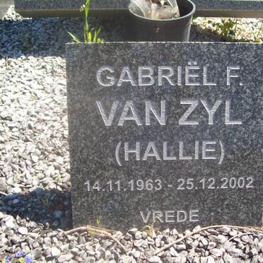 ZYL Gabriël F., van 1963-2002