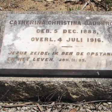 BADENHORST Catherina Christina 1888-1916