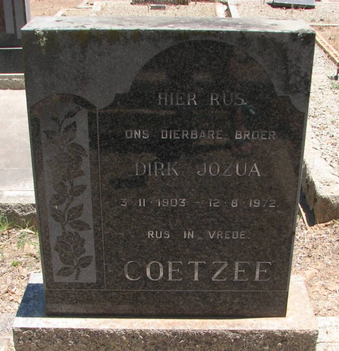 COETZEE Dirk Jozua 1903-1972