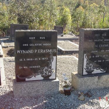 ERASMUS Wynand P. 1909-1973 &amp; O.E.M. EDOM nee BABST 1919-1964