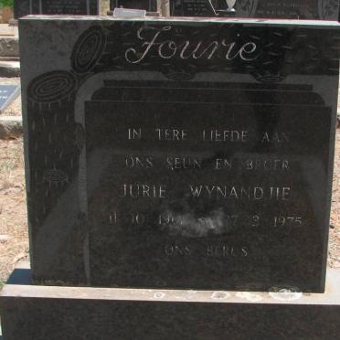 FOURIE Jurie Wynandjie 1961-1975