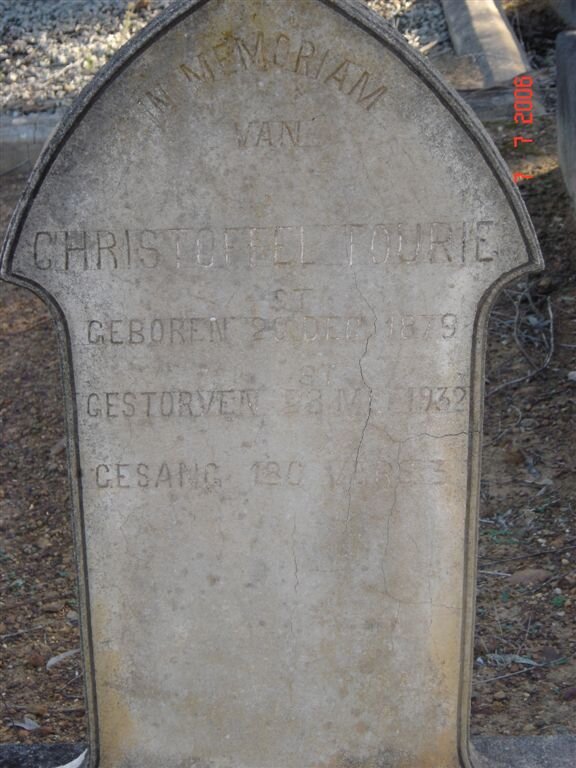 FOURIE Christoffel  1879-1932