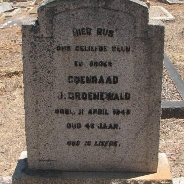 GROENEWALD Coenraad J. -1949