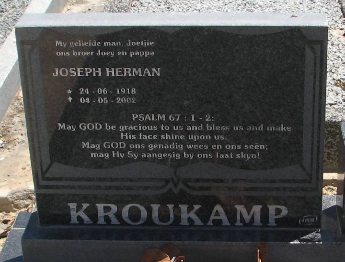 KROUKAMP Joseph Herman 1918-2002