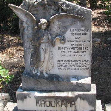 KROUKAMP Dorothy Antoinette 1917-1939