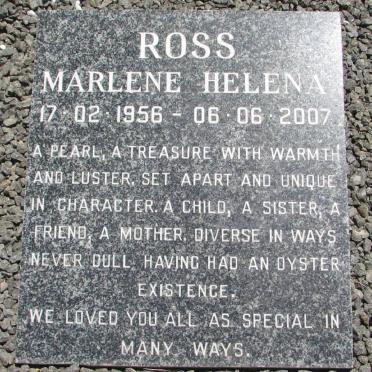 ROSS Marlene Helena 1956-2007