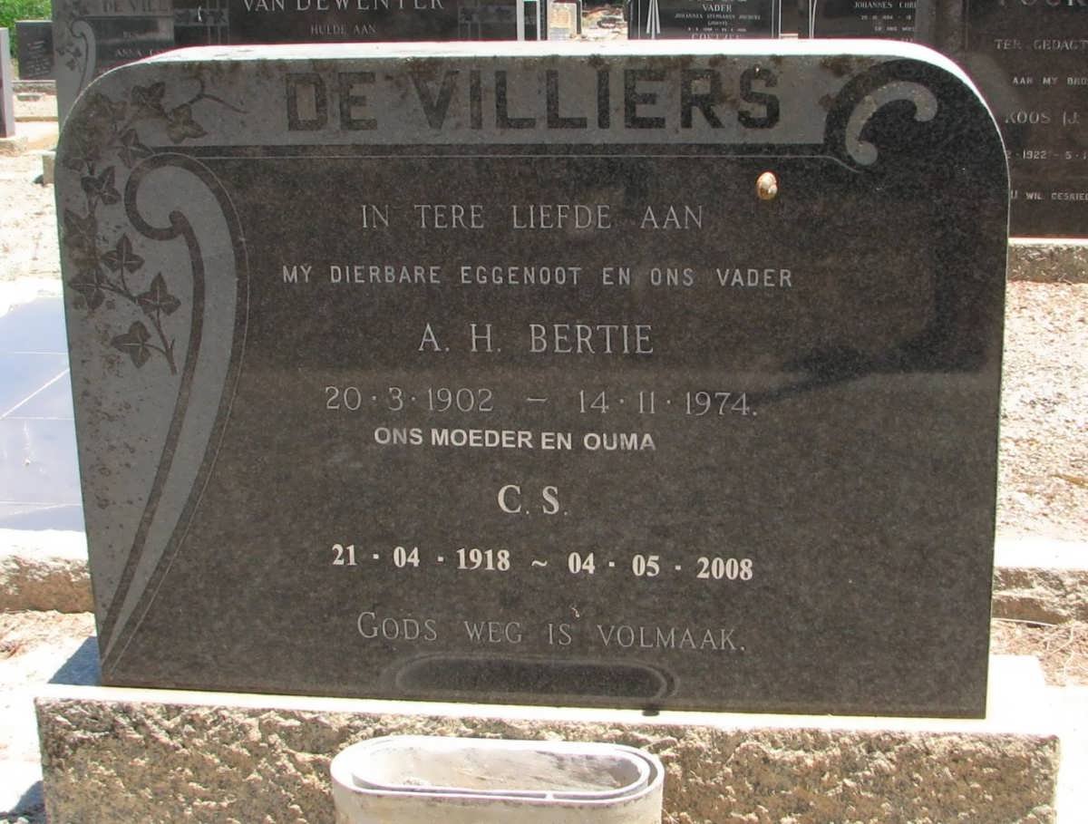 VILLIERS A.H., de 1902-1974 &amp; C.S. 1918-2008