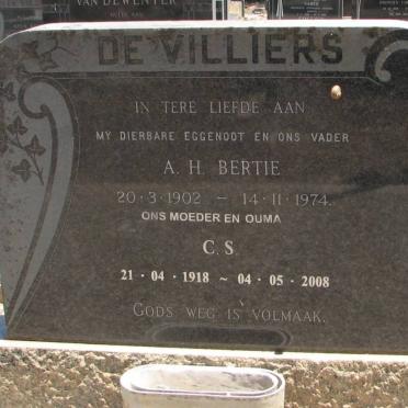 VILLIERS A.H., de 1902-1974 &amp; C.S. 1918-2008