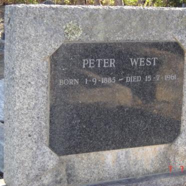 WEST Peter 1885-1961