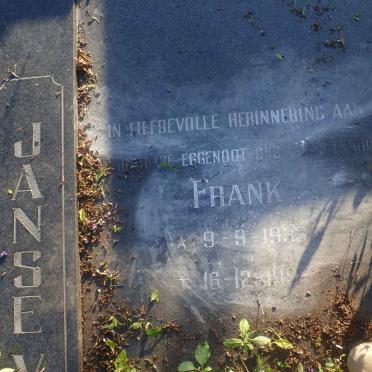 ? Frank, Janse van 1933-1994