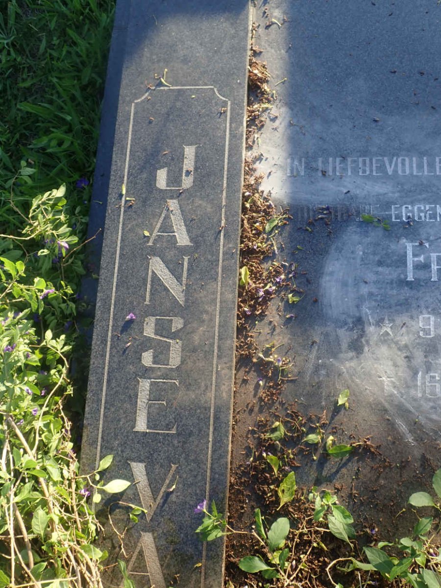 ? Frank, Janse van 1933-1994