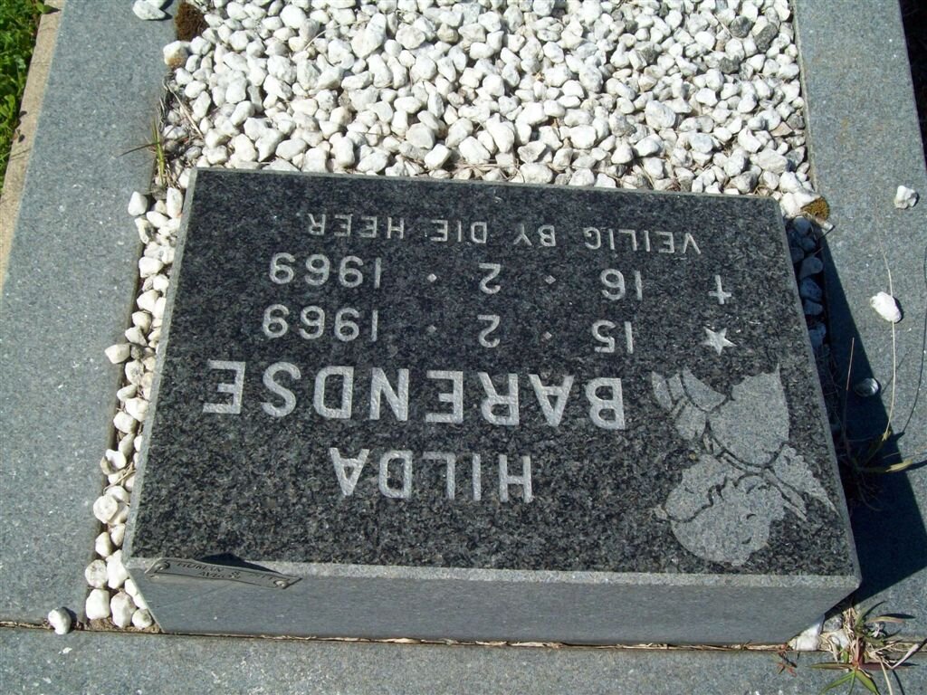 BARENDSE Hilda 1969-1969