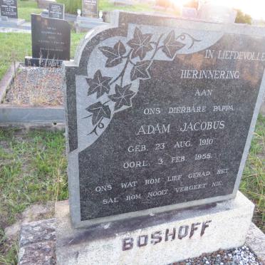 BOSHOFF Adam Jacobus 1910-1955
