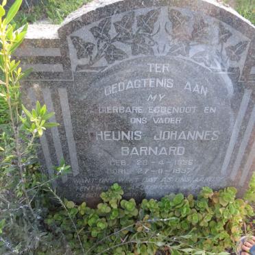 BARNARD Theunis Johannes 1896-1957