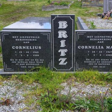 BRITZ Cornelius 1946-1998 &amp; Cornelia Maria 1947-1998