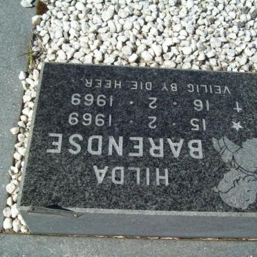 BARENDSE Hilda 1969-1969