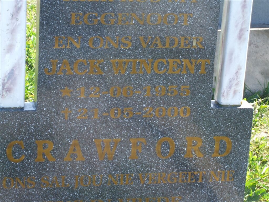 CRAWFORD Jack Wincent 1955-2000