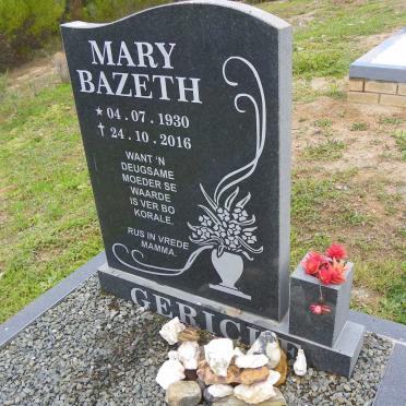 GERICKE Mary Bazeth 1930-2016