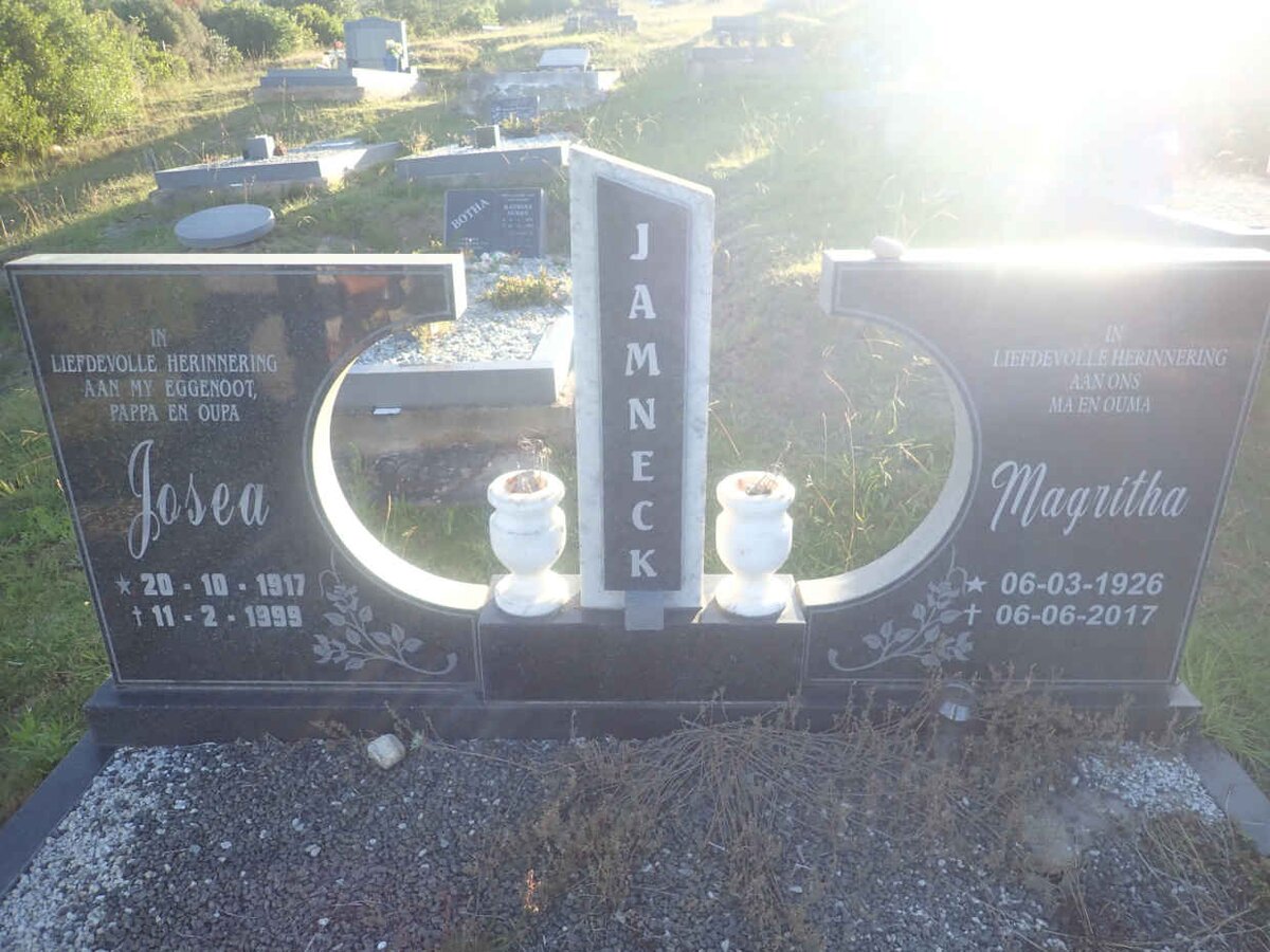 JAMNECK Josea 1917-1999 &amp; Magritha 1926-2017