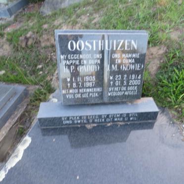 OOSTHUIZEN H.P. 1905-1987 &amp; J.M. 1914-2000