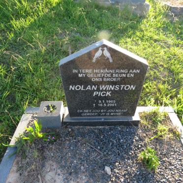 PICK Nolan Winston 1965-2001