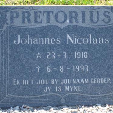 PRETORIUS Johannes Nicolaas 1918-1993