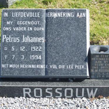 ROSSOUW Petrus Johannes 1922-1994 :: ROSSOUW W.M. 1949-1996
